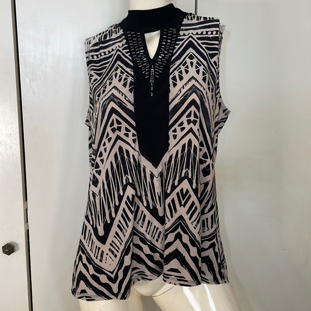 Elie McCarthey Sleeveless Blouse Size XL